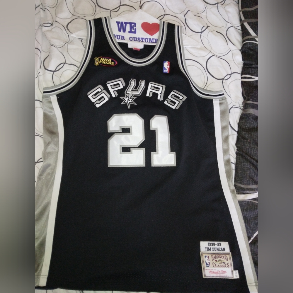 Mitchell & Ness Authentic Tim Duncan Playoff Jers… - image 3